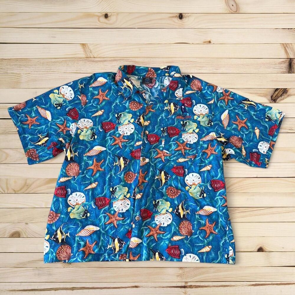 Vintage Toucan Dance Hawaiian Shirt Fish Ocean All Over Print